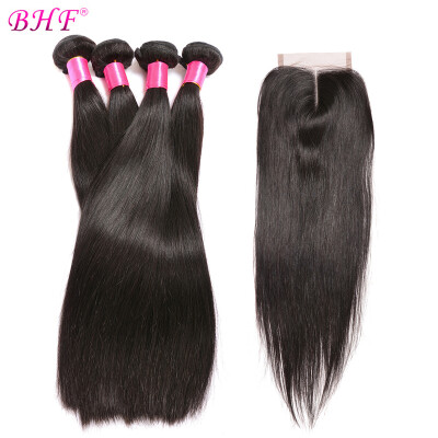 

Beauty Brazilian Natural Wave With Closure Unprocessed Virgin Brazilian Hair With Closure Mink Human Hair Swiss Lace Closure