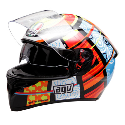 

AGV helmet K3 SV TOP double lens four seasons wide angle ventilation full face helmet Italy locomotive racing riding anti-fog running helmet element ELEMENTS M
