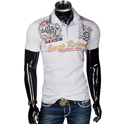 

Mens Fashion Personality Cultivating Short-sleeved Polo Shirts