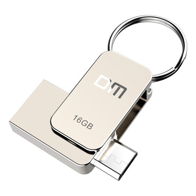 

DM PD020 (Peter Pan) U-U-OTG 16GB телефон цельнометаллический U-360 градусов вращения мини OTG двойной мобильный компьютер (серебро)
