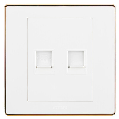 

Sidon D1-DH DN switch socket computer phone panel network telephone socket panel network cable telephone line socket panel warranty 10 years