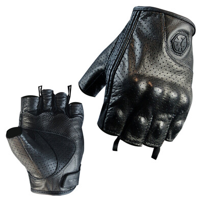 

Saiyu SCOYCO motorcycle riding leather half finger fall summer gloves MC43 black L