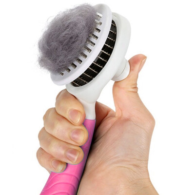 

HANHANLEYUAN Dog Comb Cat Comb Cat Brush Open Knot Teddy Golden Hair Hair Removal Comb Dog Brush Pet Comb Hair Long Medium Large Dog Supplies Pink
