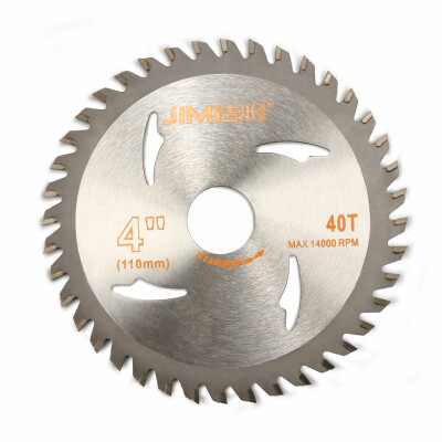 

Jimmy Home JM-G29740T Woodworking Saw Blade Wood Aluminum Cutting Piece Alloy Electric Circular Saw Blade 4"40 Tooth 11020mm Aperture