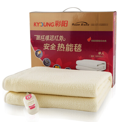 

Caiyang electric blanket electric mattress double safety waterproof far infrared carbon fiber 10 double printing control blanket 8572 black rose width 140 length 170