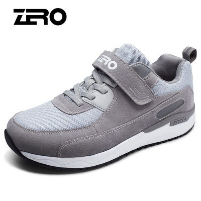 

Zero degree ZERO men&women sports outdoor middle-aged walking slip shock absorption casual old shoes Y73100 male gray 42