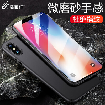 

Иллюстратор х Apple, телефон оболочка iPhone х / 10 Apple, телефон оболочка 5,8 дюйм X / 10 мобильные телефонные аппараты матовой чувствовать себя [микро] сильного сопротивление падения защитного фронт твердой оболочки еще черная