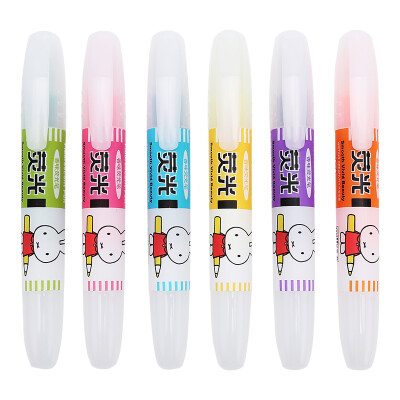 

M&G Fluorescent pen single head 6 colors Miffy series 6 box marker pen for working&learning