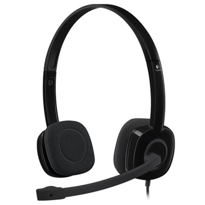 

Logitech H151 Stereo Headset Microphone Black