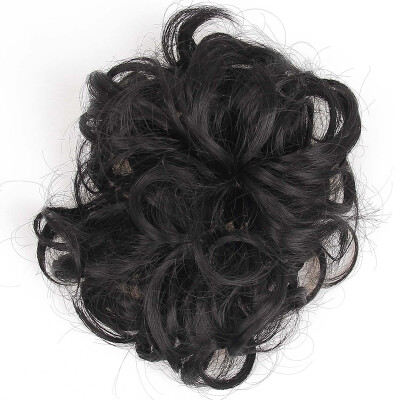 

AISI HAIR Synthetic Hair Chignon Donut Black Brown Curly Hair Bun Pad Chignon Elastic Hair Rope Rubber Band Hair Extens