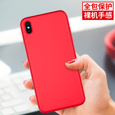 

Yomo компании Apple iPhoneX / 10 10 Apple, телефон оболочки сотовый телефон защитный чехол кожа чувствовать себя полностью красный окантовка трудный случай