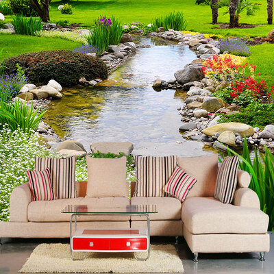 

3D Wall Murals Wallpaper Park River c Photo Wallpaper Living Room TV Sofa Backdrop Wall Fresco Cozy 3D Home Decor