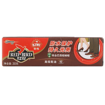 

Red Bird Kiwi paste shoe polish 30g natural color