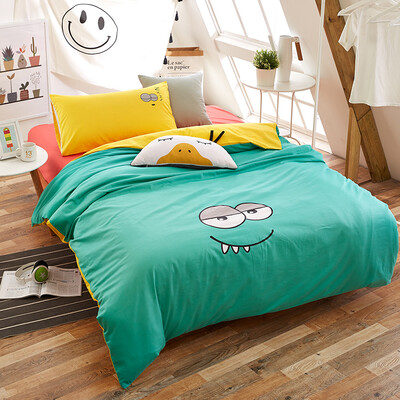 

Brata Three piece set Cotton bedding Bedbed Pillowcase Cotton kits Single bed use