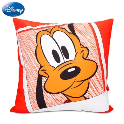 

Disney cartoon style pillow sofa cushion office pillow bed backrest car waist cushion lumbar pillow pad genuine Disney Bluto super soft 4545cm