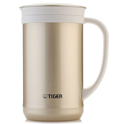 

Tiger Tiger Insulation Cup Офисная изоляционная чашка Кофейная чашка Нержавеющая сталь Кубок для воды Вакуумная чашка (с фильтром) CWM-A050-NN Gold Grey 500 мл