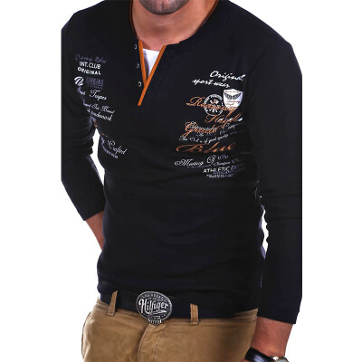 

Mens Fashion Personality Cultivating long-sleeved Shirt