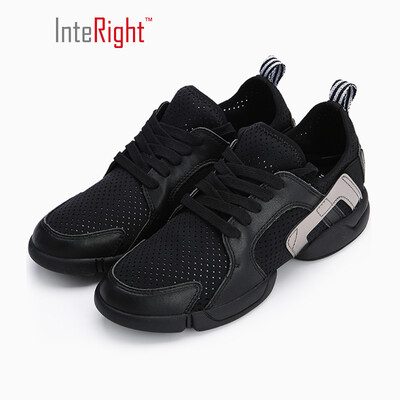 

INTERIGHT casual shoes leather low to help tie comfortable shoes dance shoes black 36