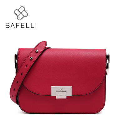 

BAFELLI split leather crossbody bag small white hasp flap women luxury shoulder bag hot sale famous brands women messenger bag