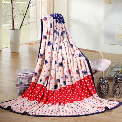 

Antarctica Nanjiren flannel blanket blanket lunch break air conditioning blanket blanket dotted 100 150cm