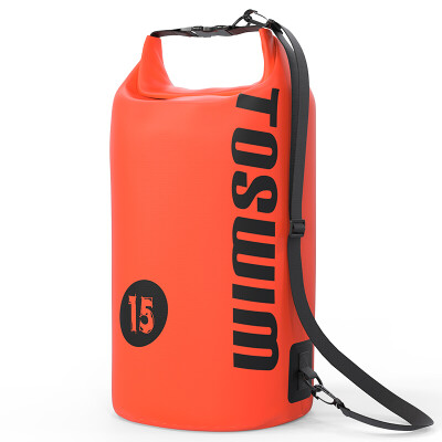 

TOSWIM swimming bag wet&dry separation outdoor swimming bag waterproof bag beach bag storage bag orange black standard