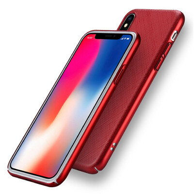 

Fly create iphone X Mobile Shell Apple X10 Mobile Phone Cases Cross Pattern Anti-drop Total Hard Shell Red