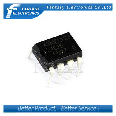 

100PCS AT24C16 DIP 24C16 DIP8 AT24C16-PU27 new&original IC free shipping