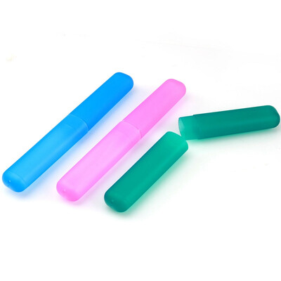 

NicerDicer Free Shipping Colorful Toothbrush Holder Case Tube Cover For Traveling Hiking Camping,1pc/lot 92001