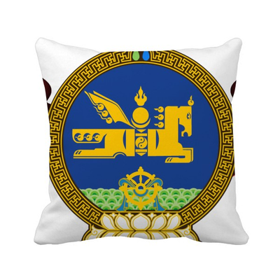 

Mongolia National Emblem Country Symbol Square Throw Pillow Insert Cushion Cover Home Sofa Decor Gift