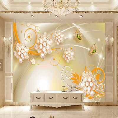 

Пользовательские обои Mural для стен Roll Diamond Jewelry Butterfly Luxury 3D Living Room TV Background Фото Обои для рабочего стола Домашний декор