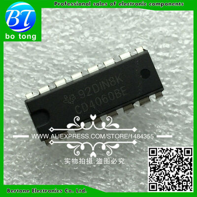 

100PCS CD4060BE DIP16 CD4060 DIP IC free shipping
