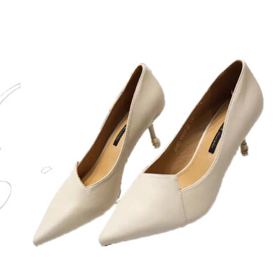 

Narrow Med PU Synthetic Leather Pump Heel Shoes