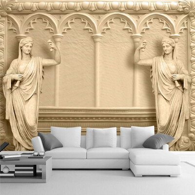 

Современный интерьерный декор Custom 3D Mural Обои Фон Европейская скульптура Фрески Гостиная Фон Высокое качество Настенные обои