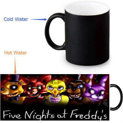 

Five Nights at Freddys Morphing Mug Color Change Tea Cup Magic Milk Coffee Mug