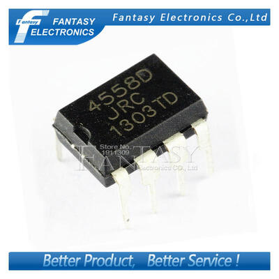 

100PCS NJM4558D DIP8 NJM4558 DIP JRC4558D JRC4558 new and original IC free shipping