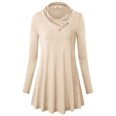 

Womens 34 Sleeve V-Neck Handkerchief Hem Tunic Tops Long Style Spring Summer Casual Soft Solid Tops Female Large Size T-Shirt