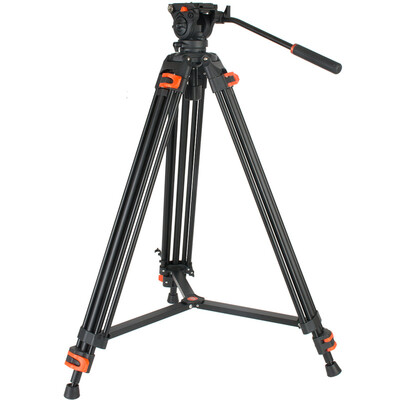 

Man Man COMAN KX3636F Photo Camera Aluminum Tripod Kit Hydraulic Damping PTZ Radio Broadcast Professional Micro Movie Wedding Video Stand