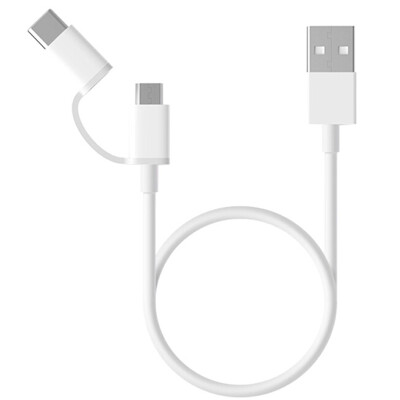 

Original Xiaomi 2 in 1 Micro USB Type-c Cable Sync Fast Quick Charger Data Type C Charging Cable For M6 Huawei Samsung Asus LG