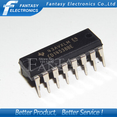 

50PCS CD14538BE DIP16 CD4538 DIP new and original IC free shipping