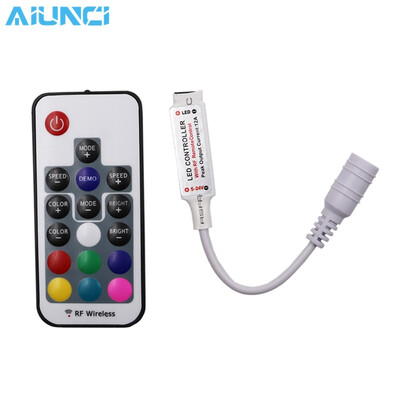 

LED RGB контроллер DC12V 17key rf Беспроводной пульт дистанционного управления для RGB Светодиодные ленты свет