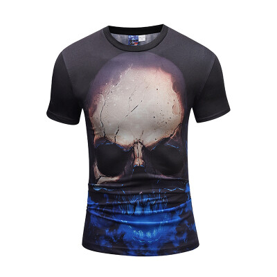 

Mens Fashion Skull 3D T-shirt Men 2018 Hip Hop 3d Printed T-shirts Men Funny Trendy Camiseta Tee Summer Tops Clothes