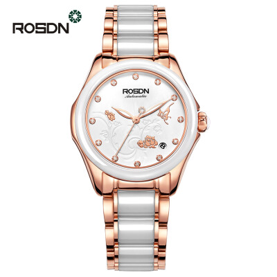

ROSDN Brand Luxury Women automatic mechanical Watch self-wind sapphire watch ladies fashion Wedding female waterproof Watch
