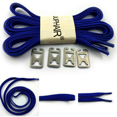 

JUP 12 Pairs Lazy Not Tie Shoelaces Metal Fashion Simple High Elastic Laces Adult Children Lock Sneakers No Knots Laces Shoes