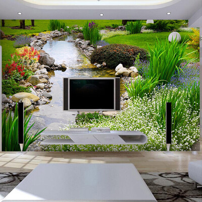 

Custom 3D Mural Wallpaper Green Natural Landscape Murals Living Room Bedroom TV Backdrop Wallpaper Home Decor Papel De Parede 3D