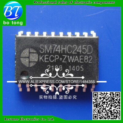 

200pcs free shipping SMD SM74HC245D 74HC245 74HC245D SOP7.2MM Eight phase three-state bus transceiver SOP20