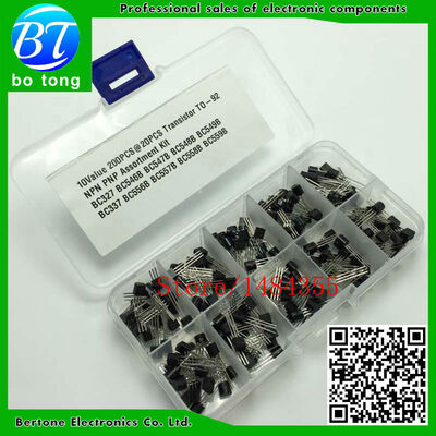 

10Values TO-92 Transistor Assorted Kit BC327 BC337 BC546 BC556 BC547 BC557 BC548 BC558 BC549 BC559 each 20pcs200pcs