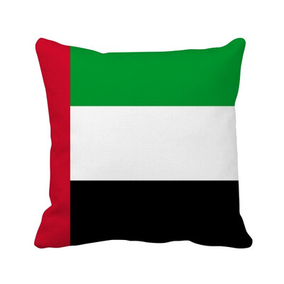 

United Arab Emirates National Flag Asia Country Square Throw Pillow Insert Cushion Cover Home Sofa Decor Gift