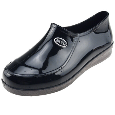 

Warrior rain boots for men&women low to help waterproof shoes fashion rain boots HXL3288 black male models 39 yards