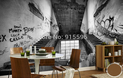 

Custom Mural Wallpaper 3D Colorful Graffiti Retro Modern Style Mural Childrens Room Living Room KTV Bedroom Backdrop Wallpaper