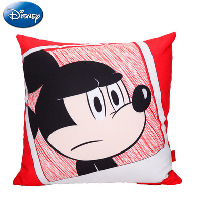 

Disney cartoon style pillow sofa cushion office pillow bed backrest car waist cushion lumbar pillow pad genuine Disney Mickey super soft 4545cm